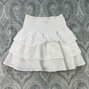 Aqua Girls Flowered Skirt